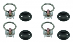 L-Track Surface Mount D-Ring (4 Pack)